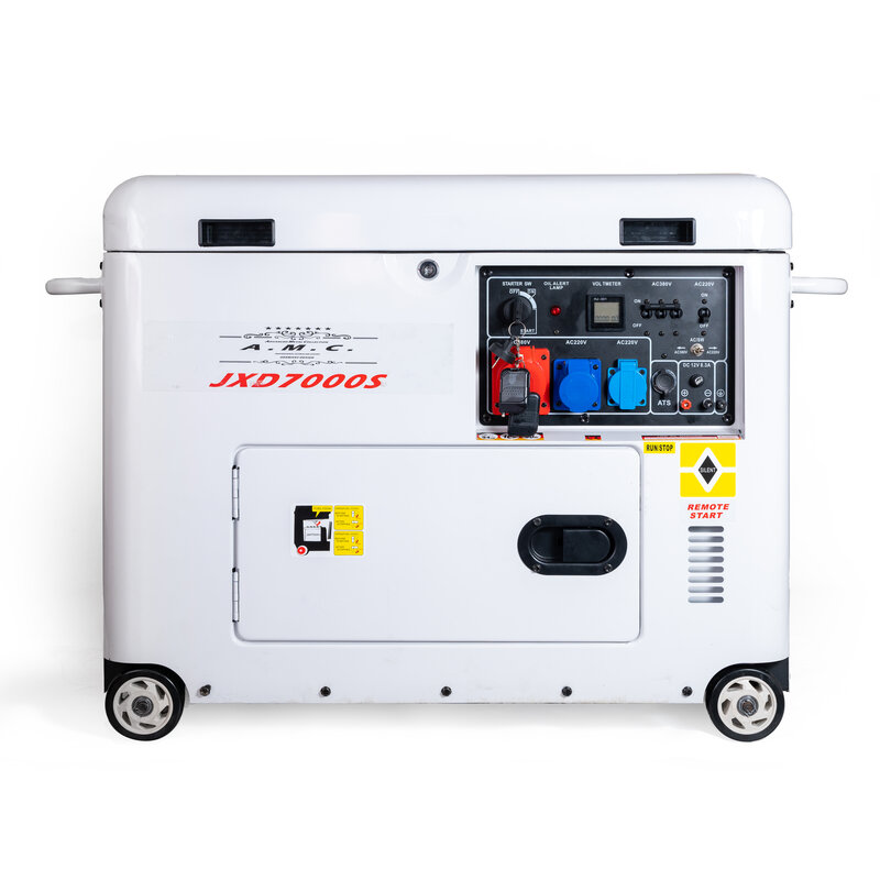 Gruppo elettrogeno/generatore di corrente diesel silenziato 5000w con ats.